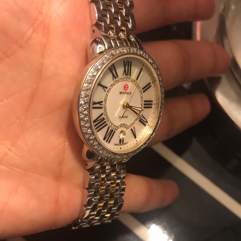 Serein Mid Two-Tone Diamond Watch - Picture 4 of 7